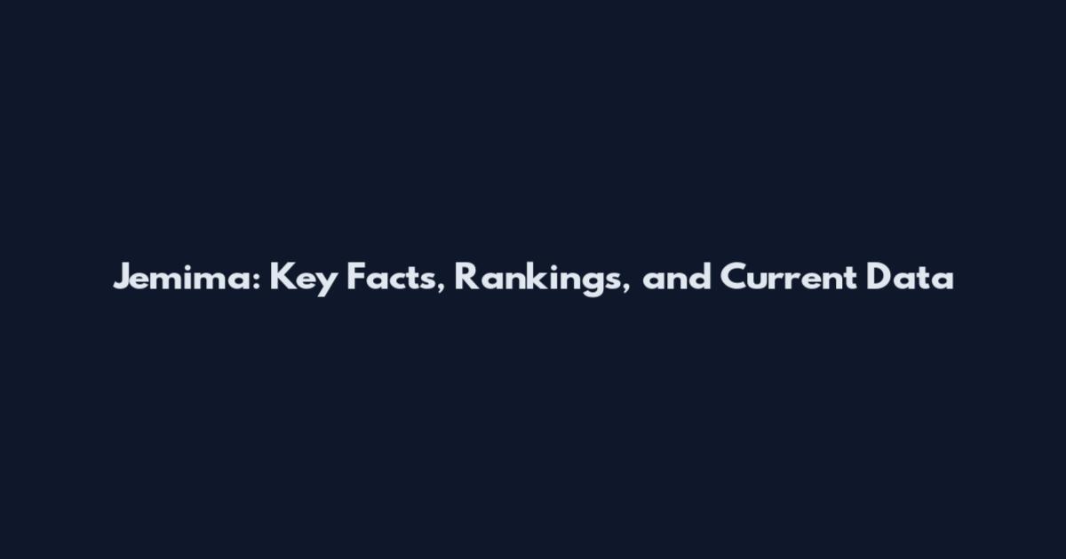 Jemima: Key Facts, Rankings, and Current Data