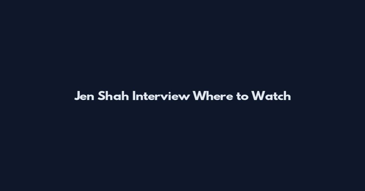 Jen Shah Interview Where to Watch
