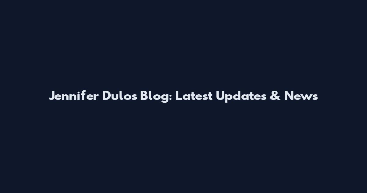 Jennifer Dulos Blog: Latest Updates & News