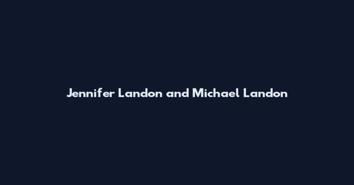 Jennifer Landon and Michael Landon