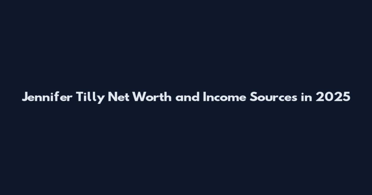 Jennifer Tilly Net Worth and Income Sources in 2025