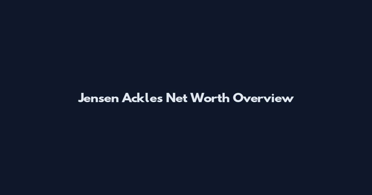 Jensen Ackles Net Worth Overview