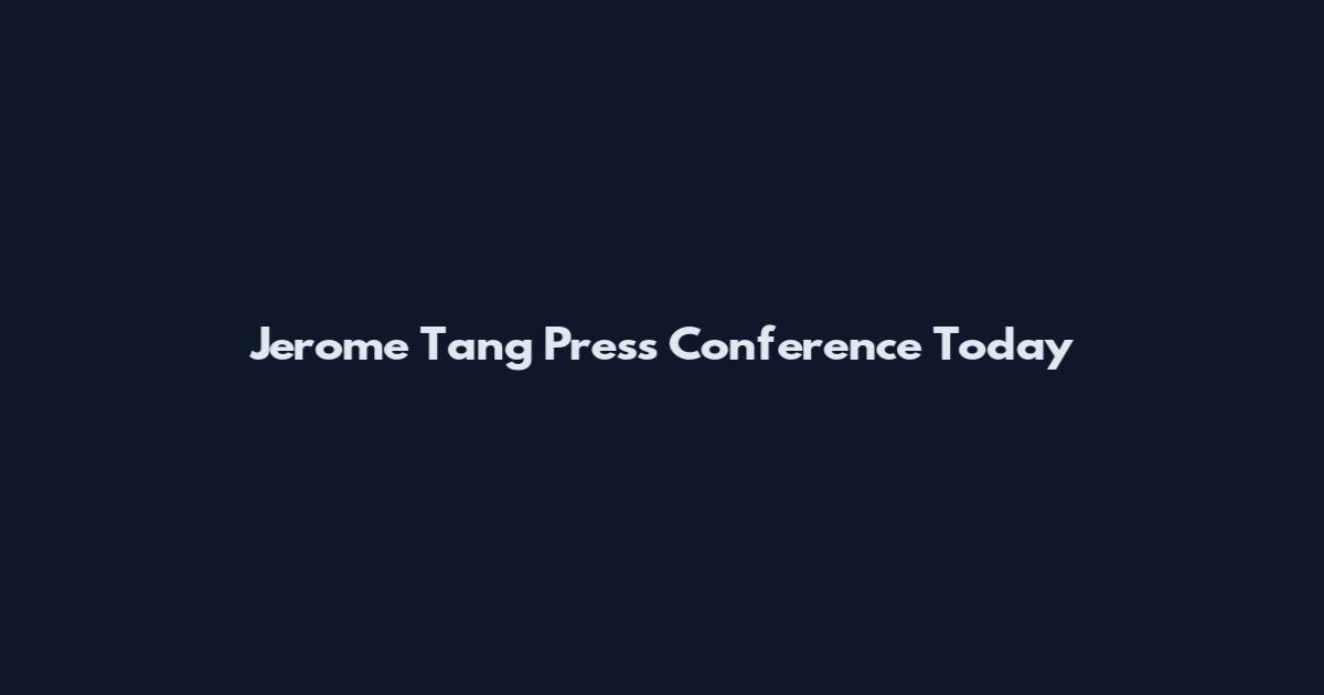 Jerome Tang Press Conference Today
