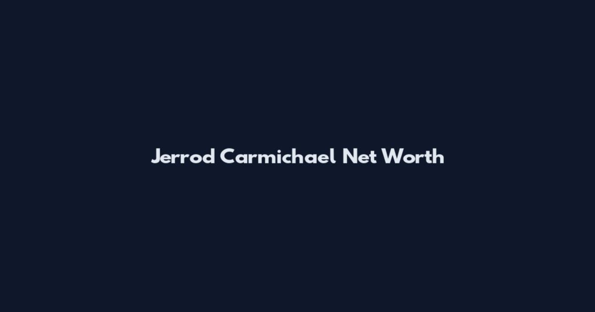 Jerrod Carmichael Net Worth