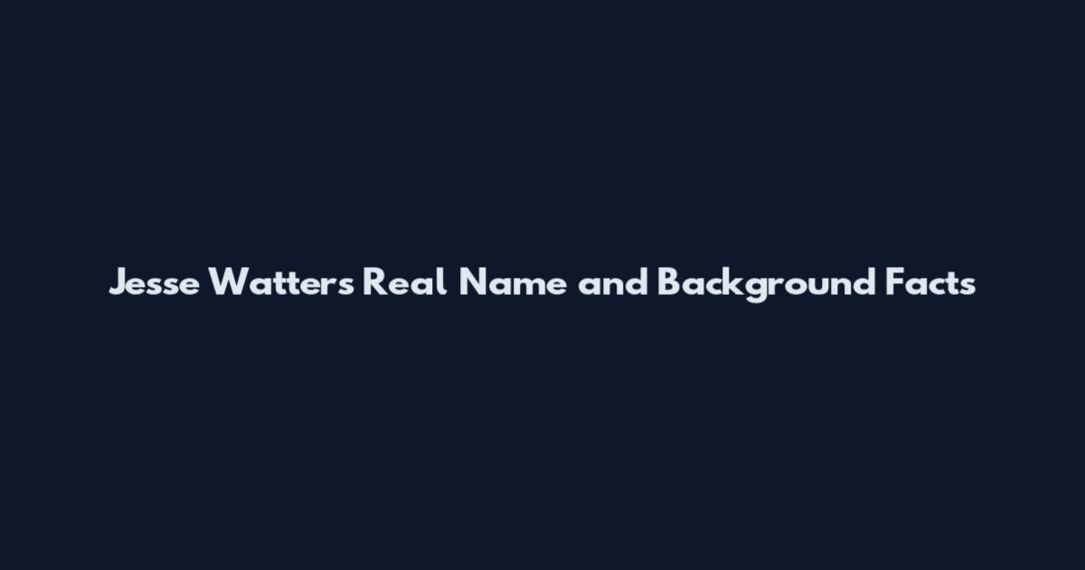 Jesse Watters Real Name and Background Facts