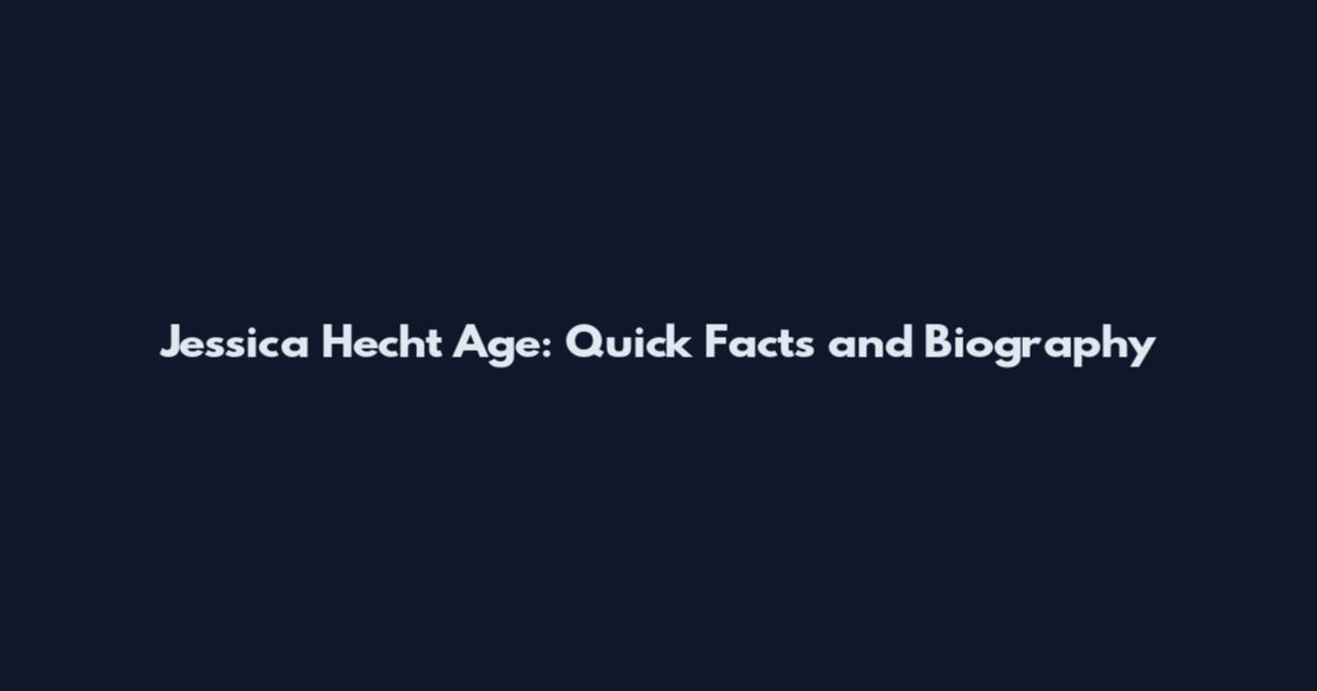 Jessica Hecht Age: Quick Facts and Biography