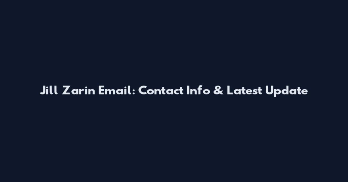 Jill Zarin Email: Contact Info & Latest Update