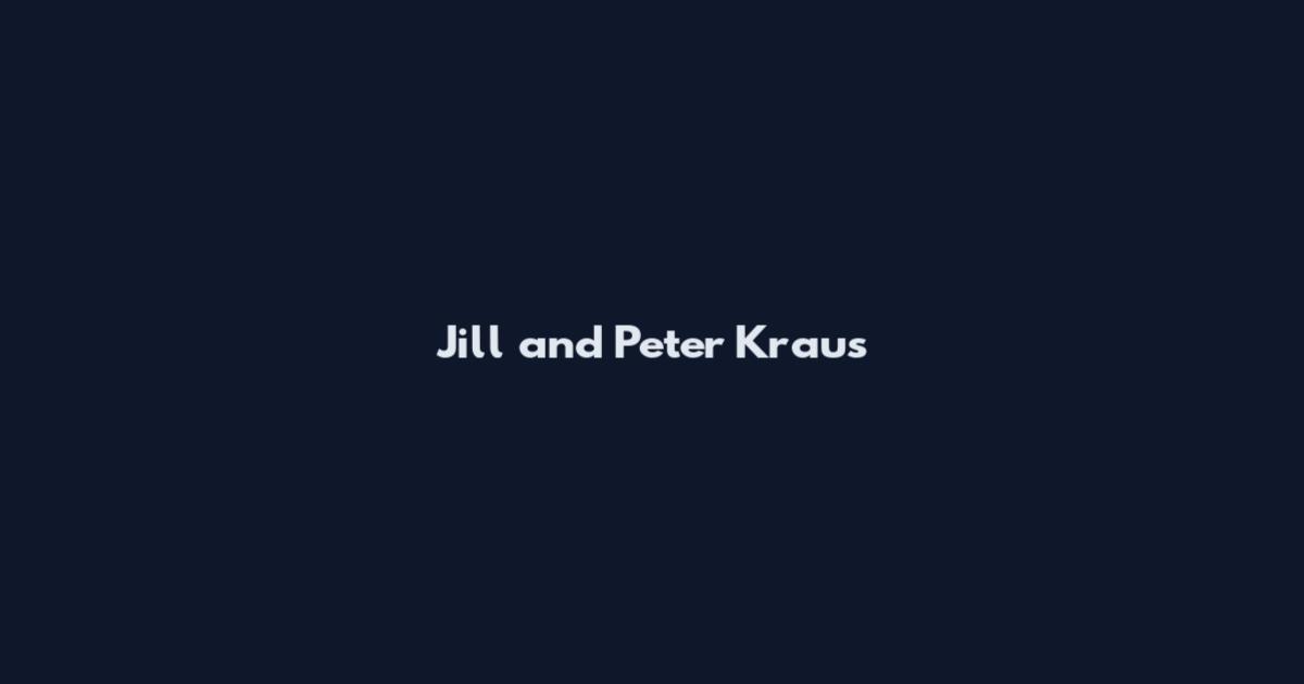 Jill and Peter Kraus