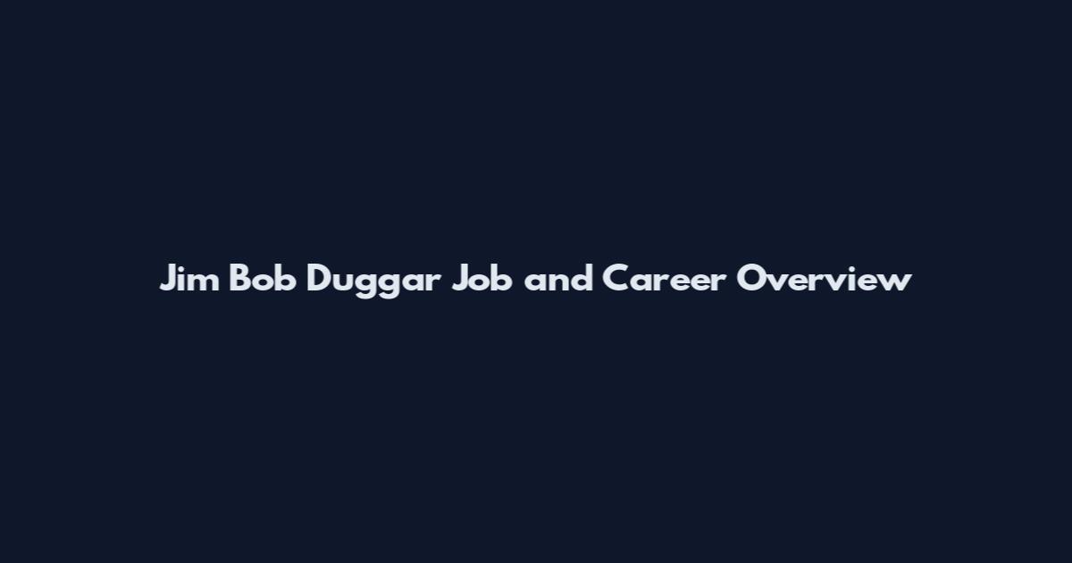 Jim Bob Duggar Job and Career Overview