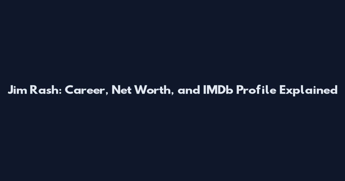 Jim Rash: Career, Net Worth, and IMDb Profile Explained