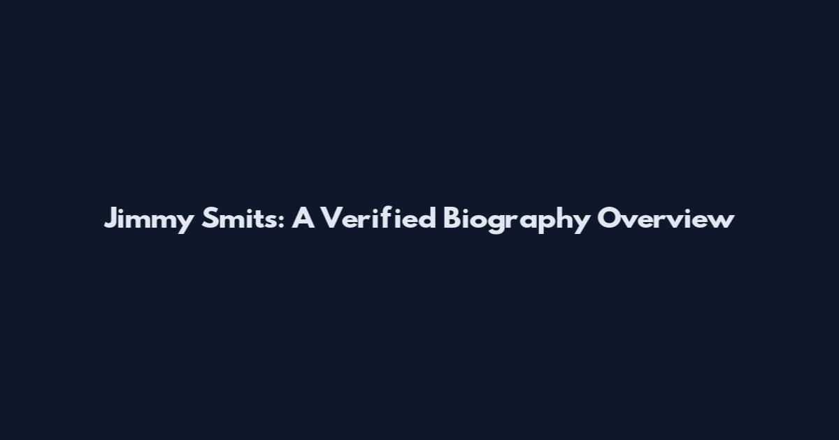 Jimmy Smits: A Verified Biography Overview