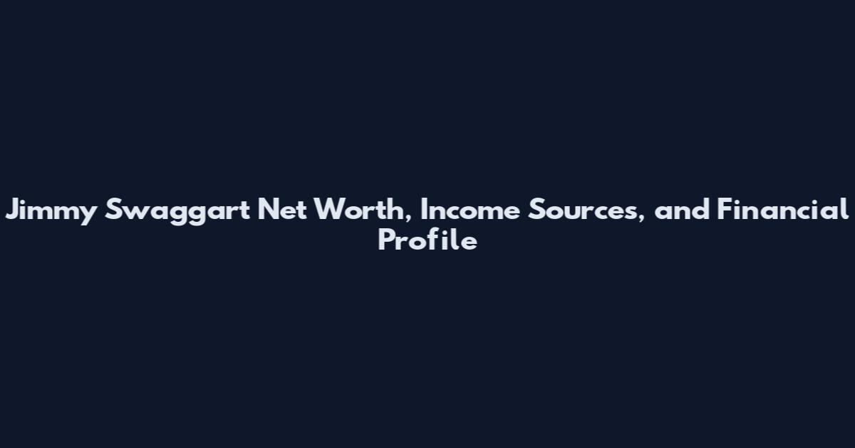 Jimmy Swaggart Net Worth, Income Sources, and Financial Profile