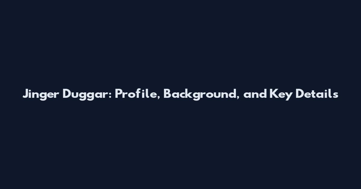 Jinger Duggar: Profile, Background, and Key Details