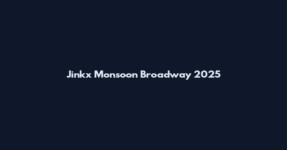 Jinkx Monsoon Broadway 2025