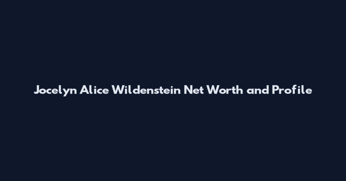 Jocelyn Alice Wildenstein Net Worth and Profile