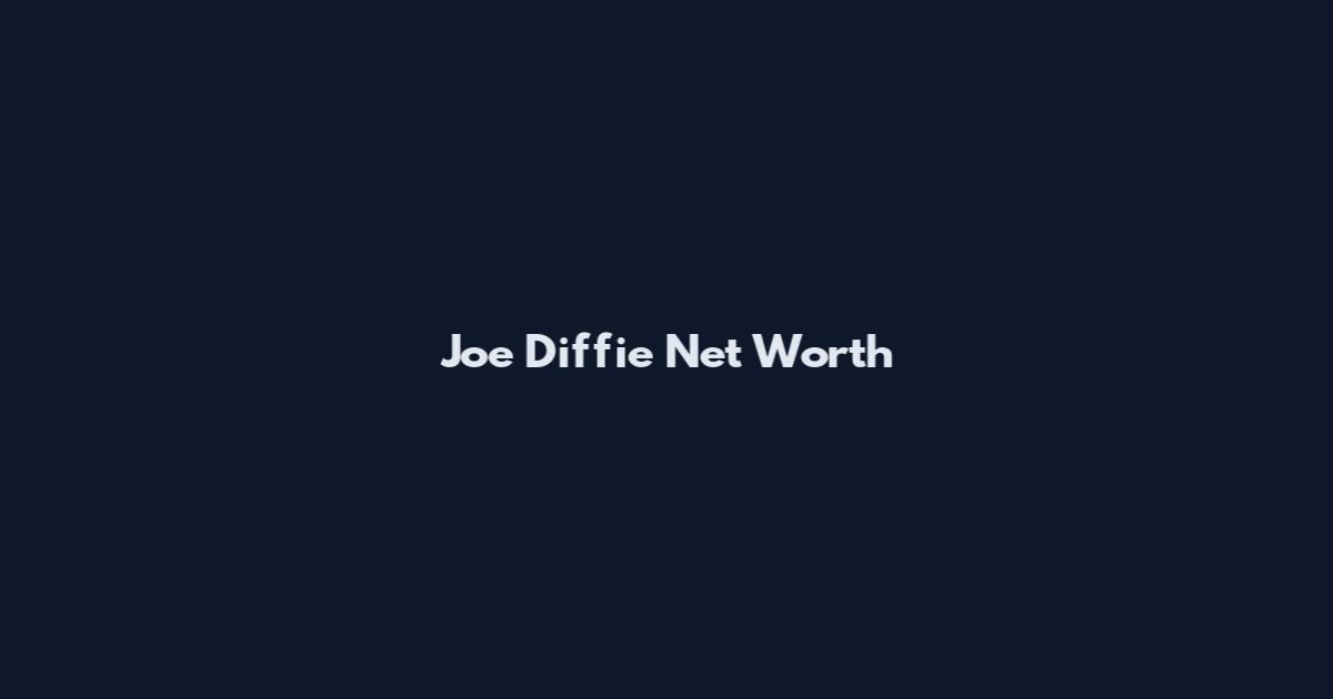 Joe Diffie Net Worth