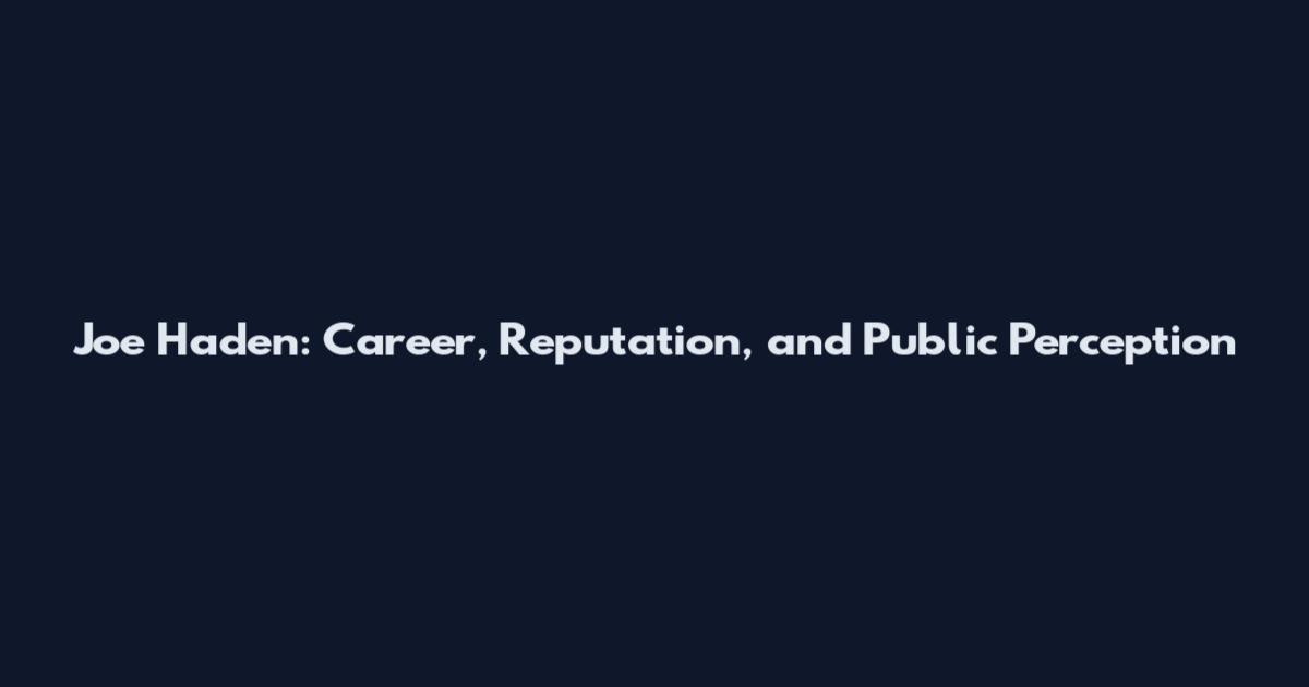 Joe Haden: Career, Reputation, and Public Perception