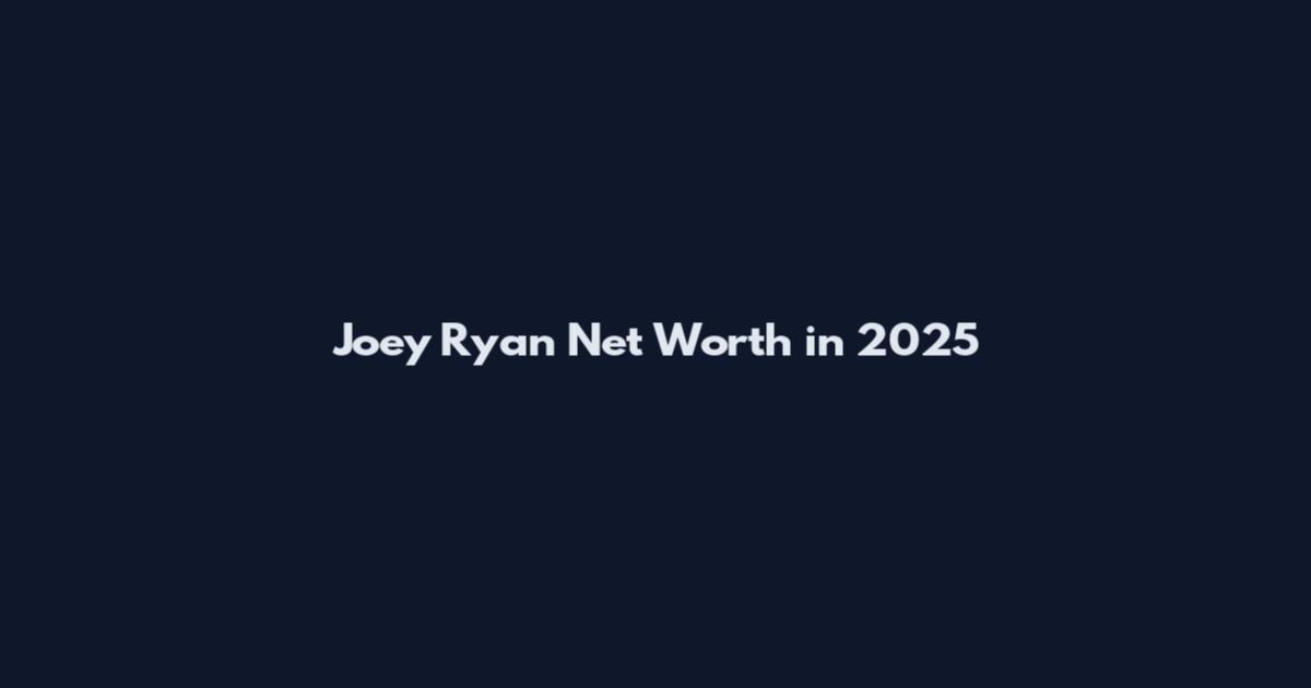 Joey Ryan Net Worth in 2025