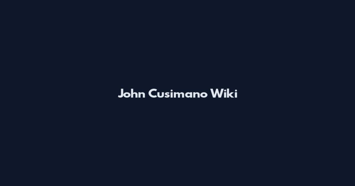 John Cusimano Wiki