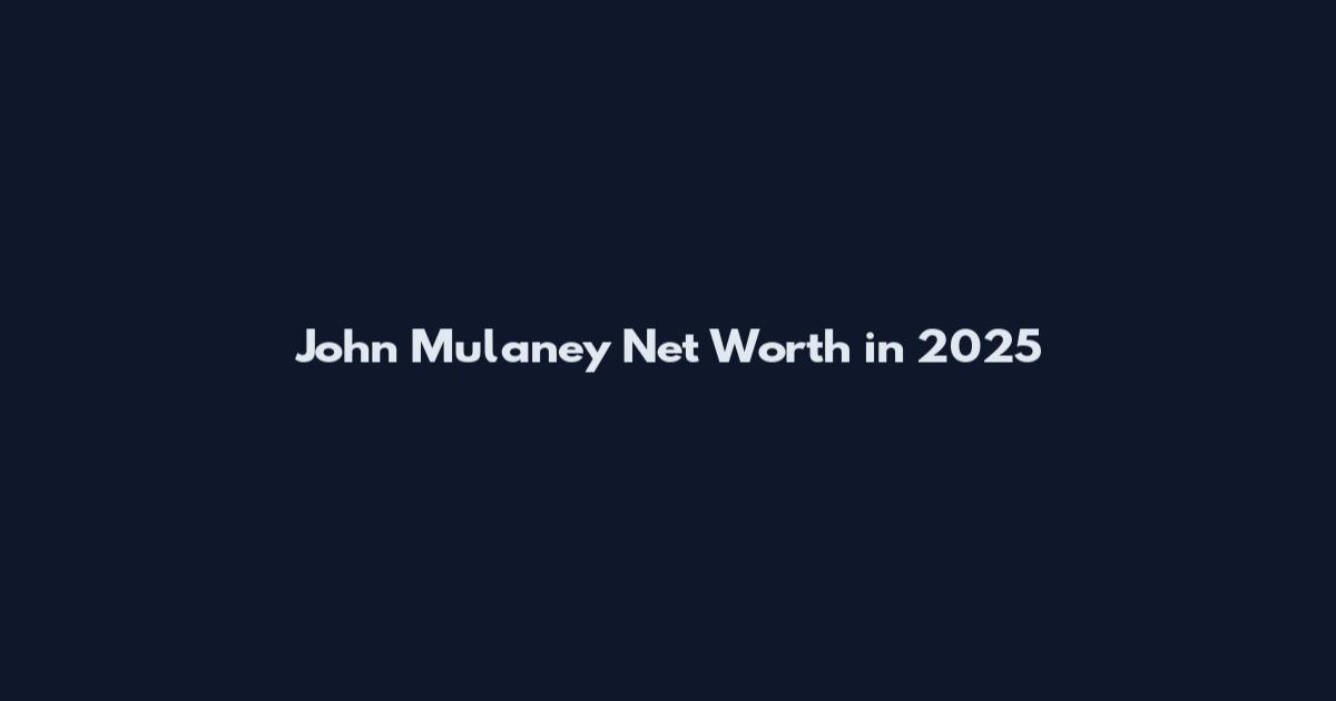 John Mulaney Net Worth in 2025