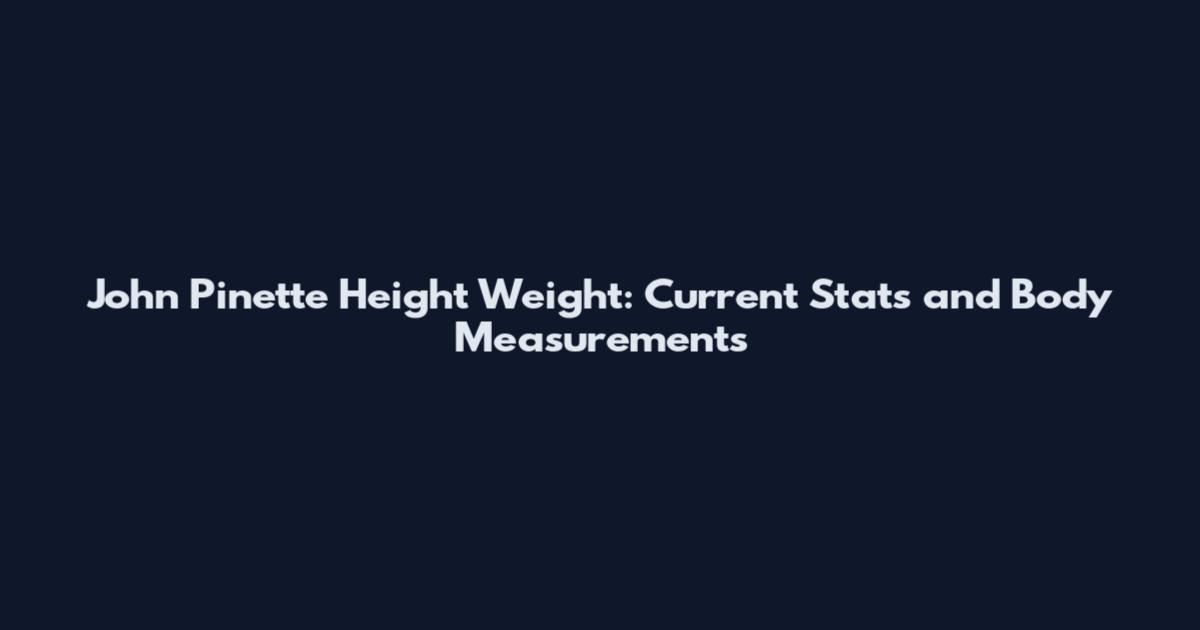 John Pinette Height Weight: Current Stats and Body Measurements