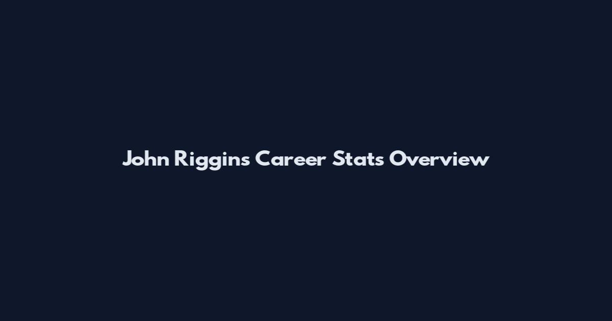 John Riggins Career Stats Overview