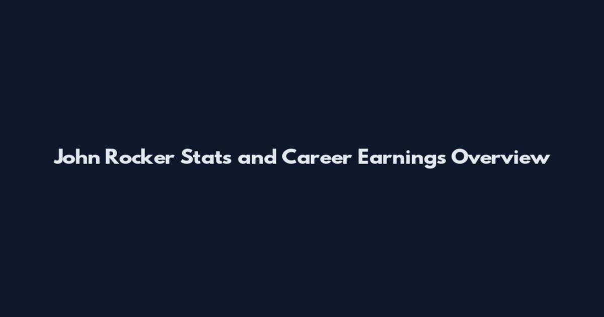 John Rocker Stats and Career Earnings Overview