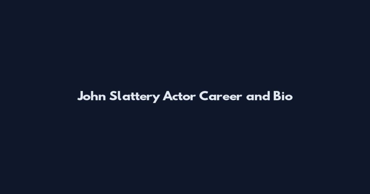 John Slattery Actor Career and Bio