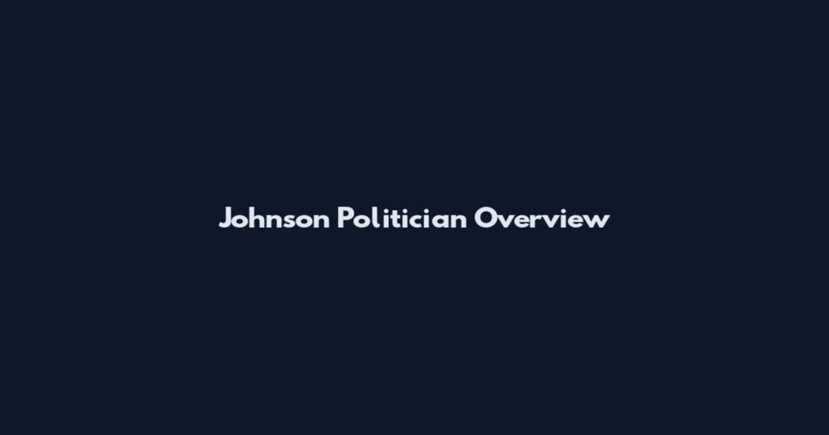 Johnson Politician Overview