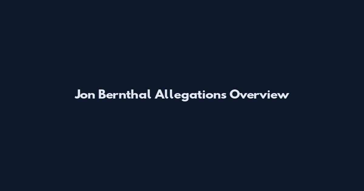 Jon Bernthal Allegations Overview