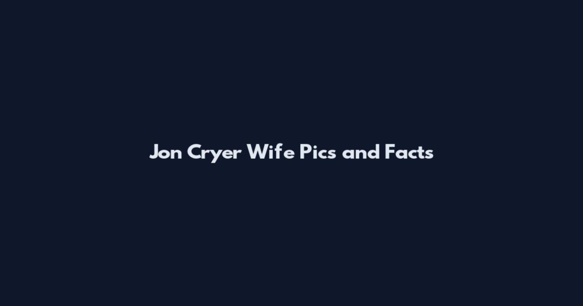 Jon Cryer Wife Pics and Facts