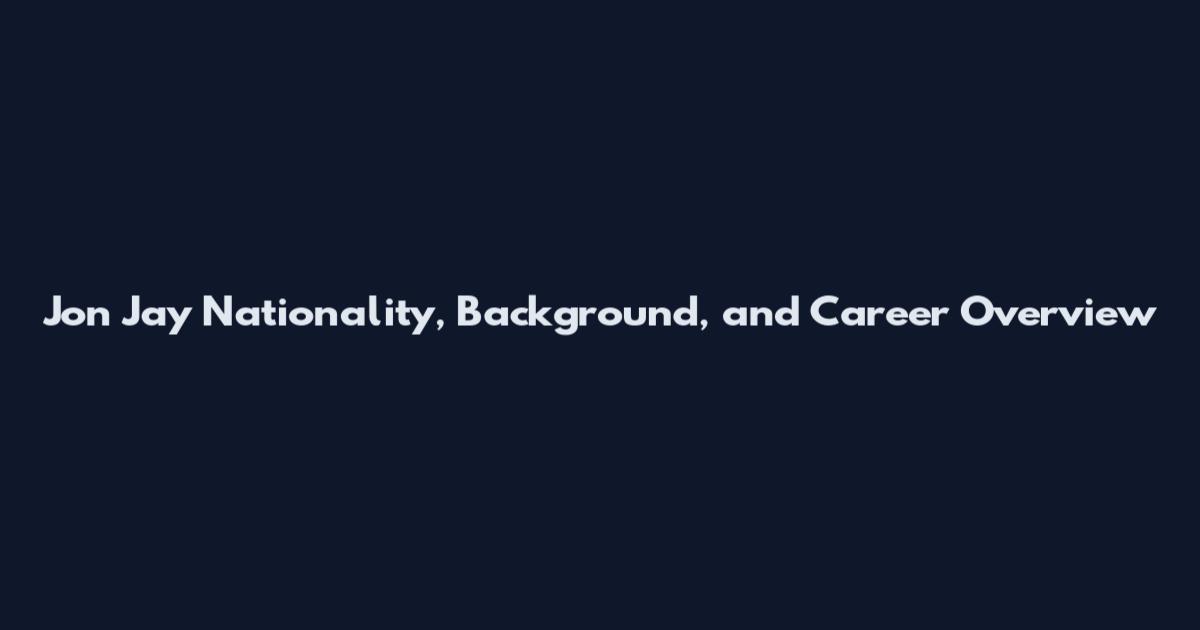 Jon Jay Nationality, Background, and Career Overview