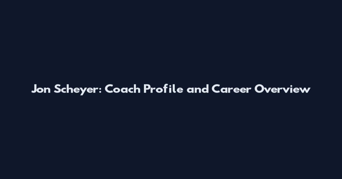 Jon Scheyer: Coach Profile and Career Overview