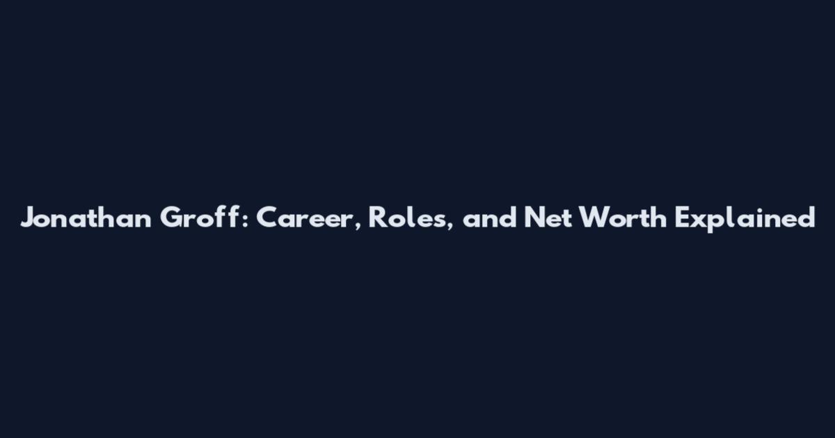 Jonathan Groff: Career, Roles, and Net Worth Explained