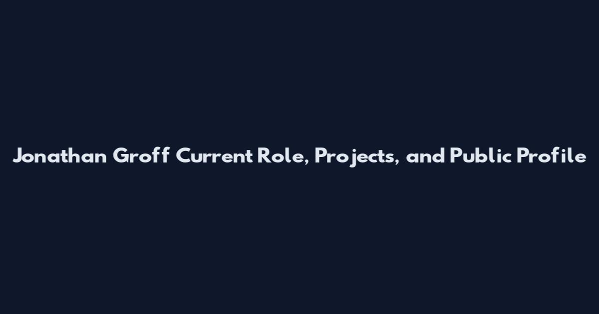 Jonathan Groff Current Role, Projects, and Public Profile
