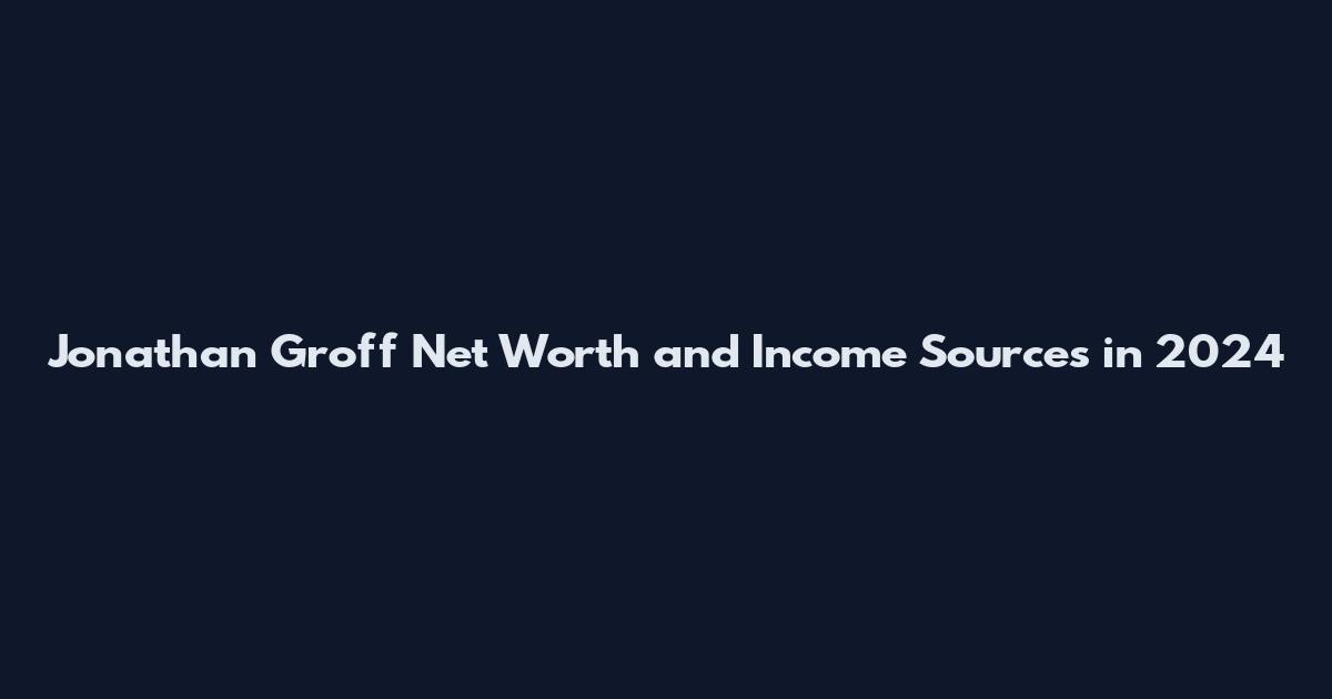 Jonathan Groff Net Worth and Income Sources in 2024