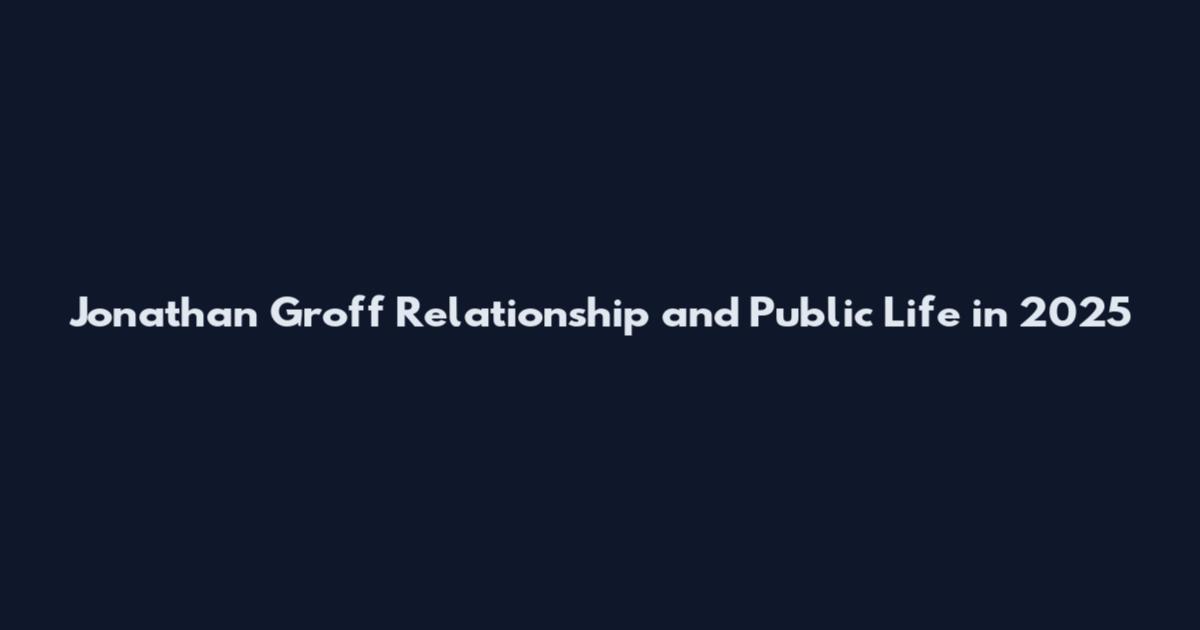 Jonathan Groff Relationship and Public Life in 2025