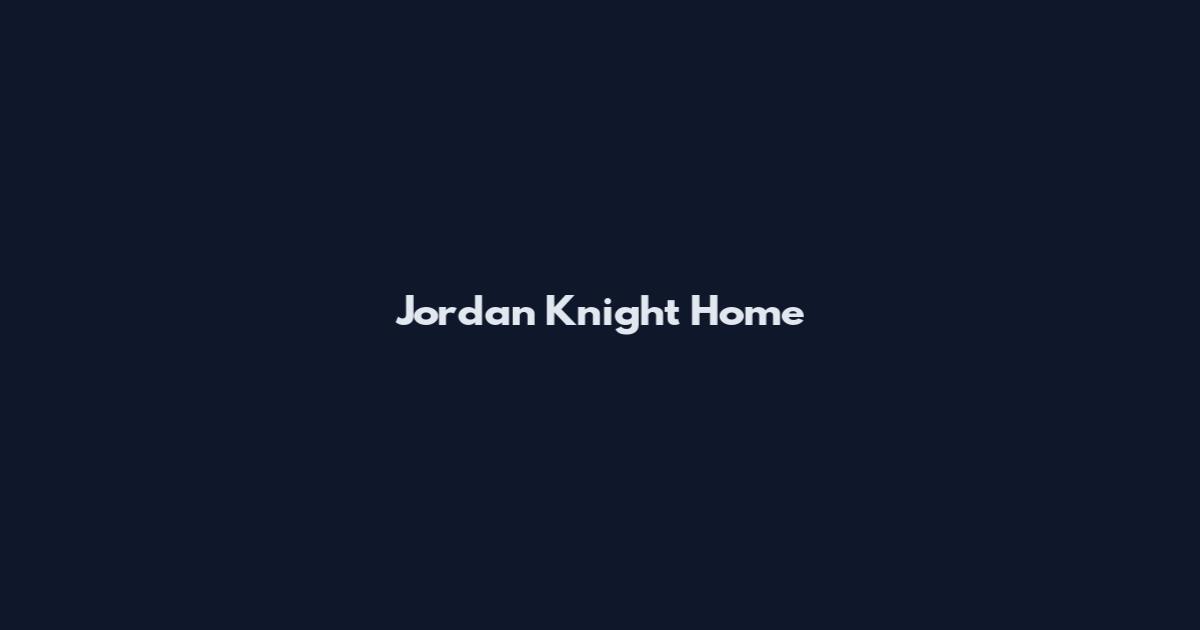 Jordan Knight Home