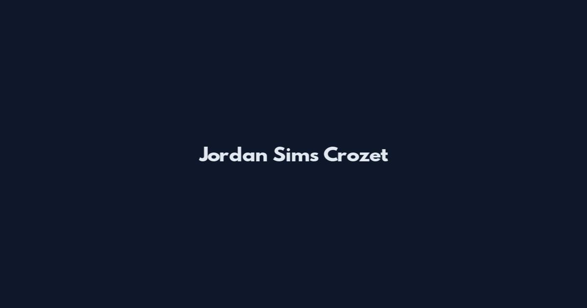 Jordan Sims Crozet