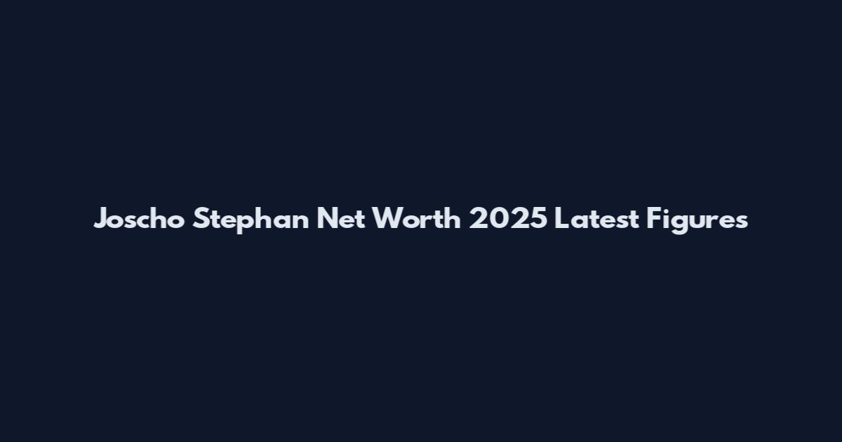 Joscho Stephan Net Worth 2025 Latest Figures