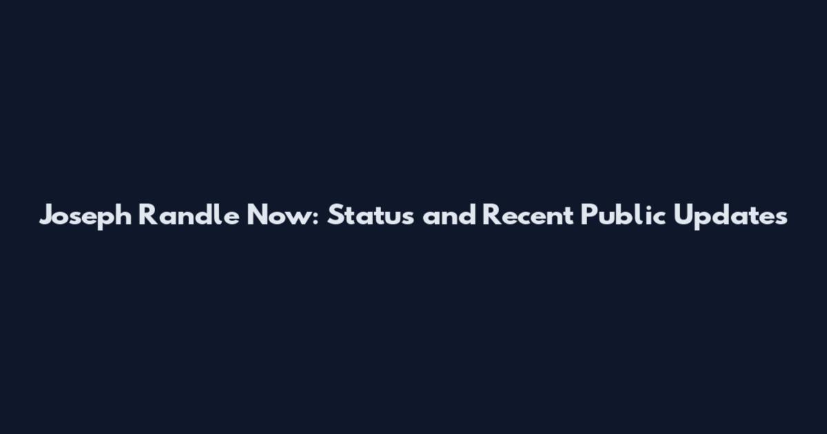 Joseph Randle Now: Status and Recent Public Updates