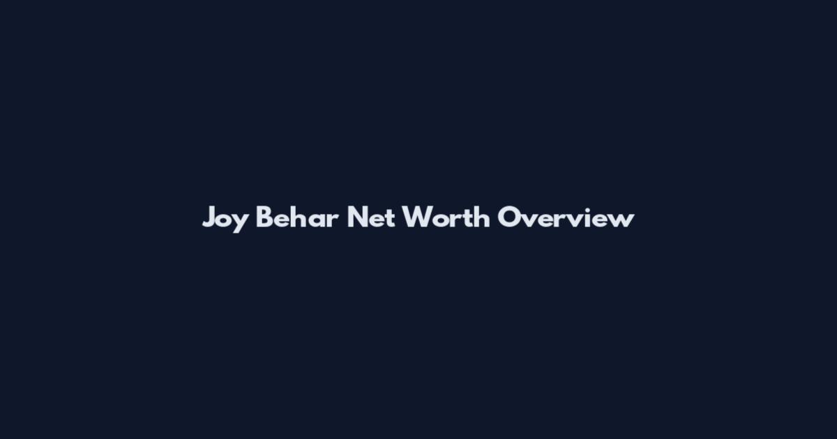 Joy Behar Net Worth Overview