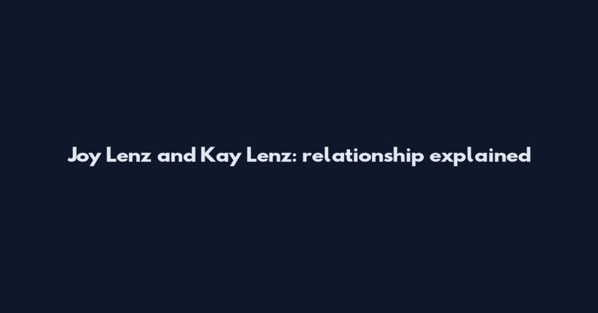 Joy Lenz and Kay Lenz: relationship explained