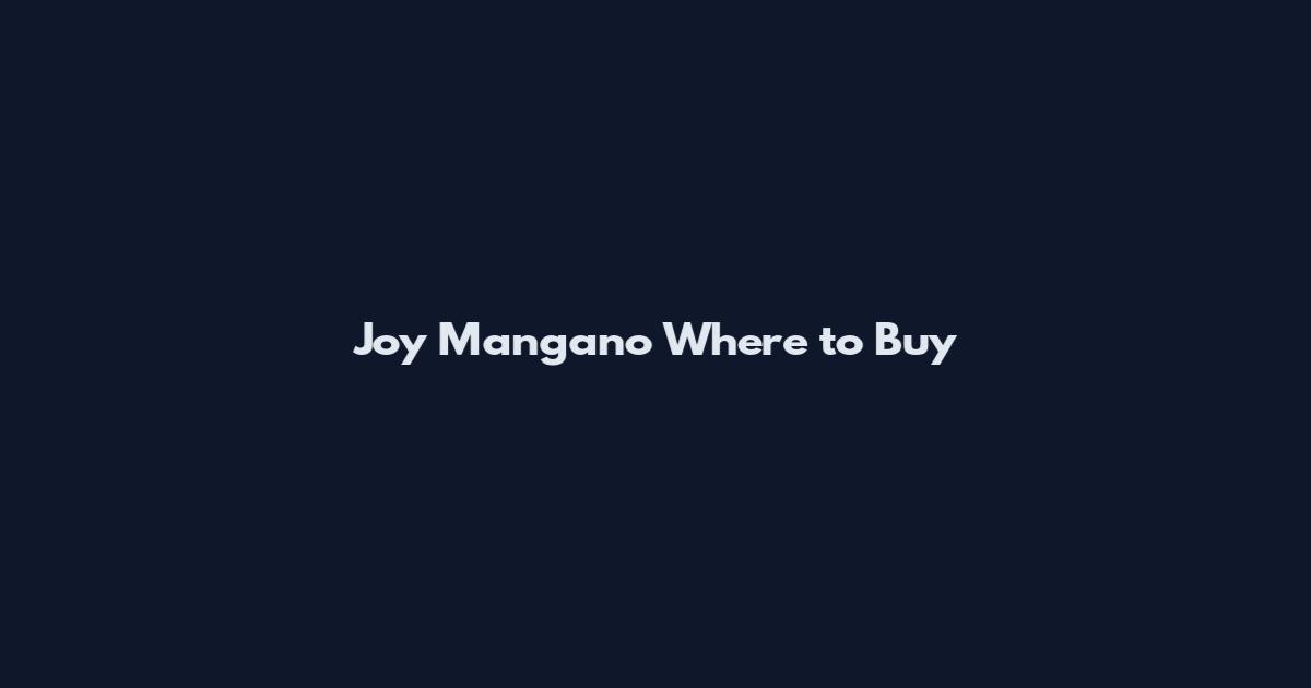 Joy Mangano Where to Buy