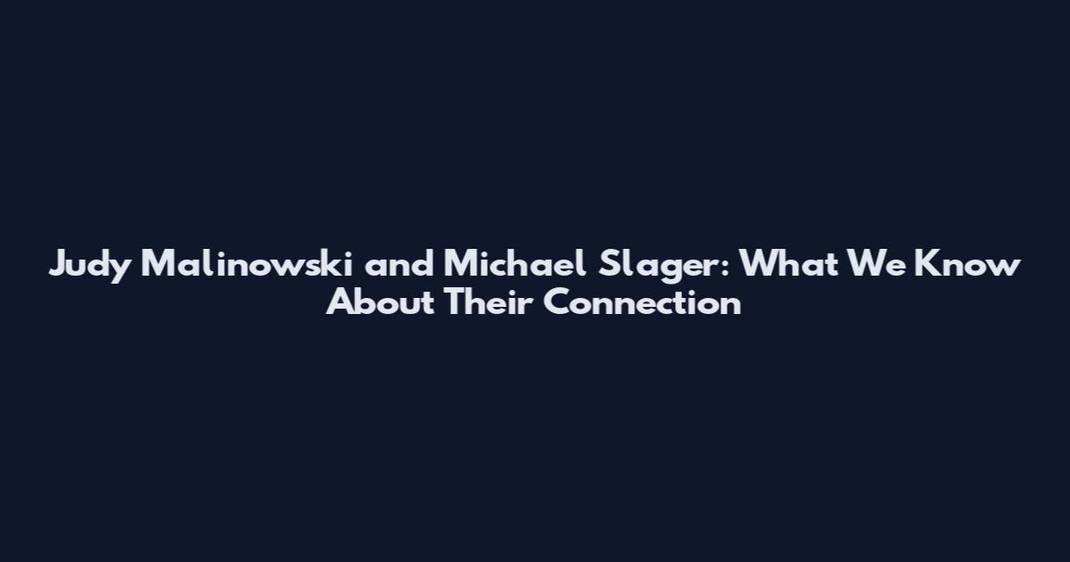 Judy Malinowski and Michael Slager: What We Know About Their Connection