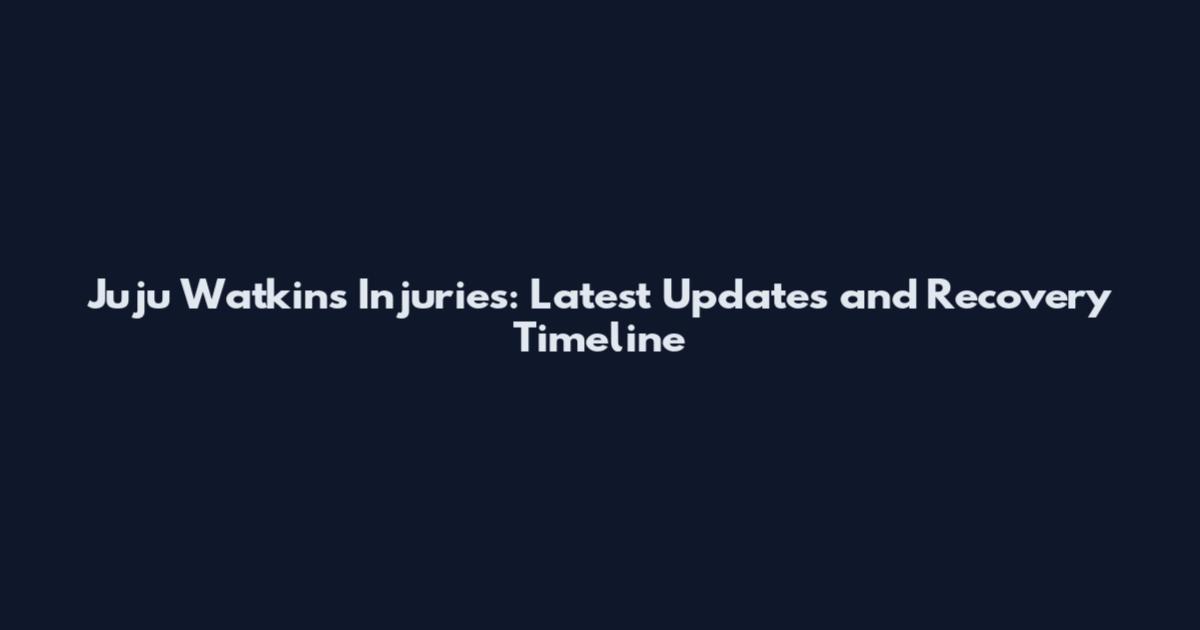 Juju Watkins Injuries: Latest Updates and Recovery Timeline
