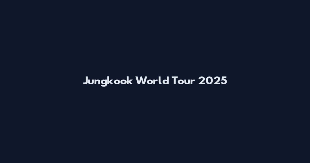 Jungkook World Tour 2025