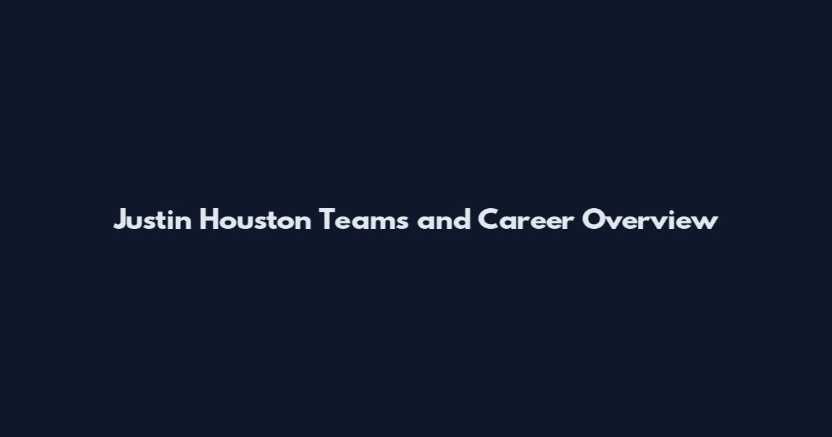 Justin Houston Teams and Career Overview