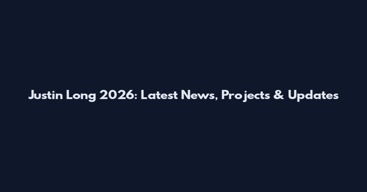 Justin Long 2026: Latest News, Projects & Updates