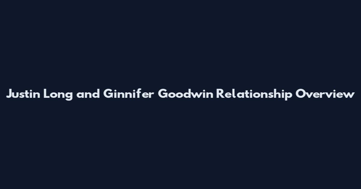 Justin Long and Ginnifer Goodwin Relationship Overview